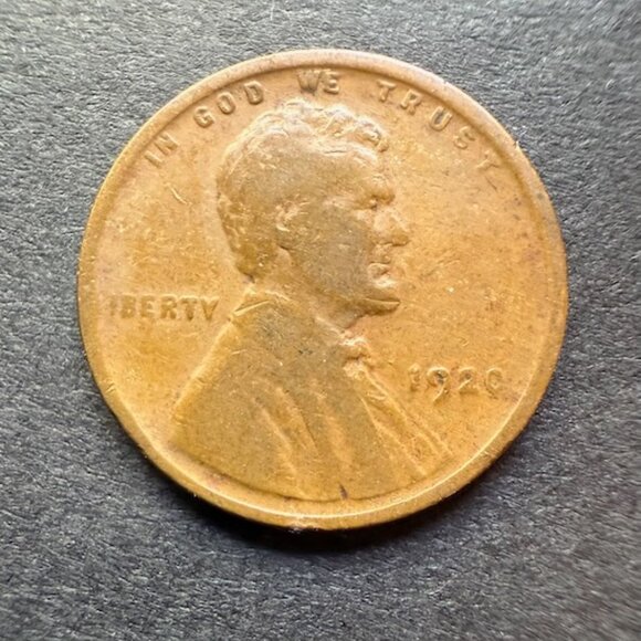 1920 1C Lincoln Wheat Cent Penny - Coin as Shown - average circulated - Picture 6 of 6